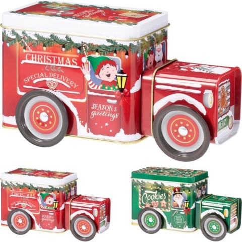 BOX LATTA AUTO NATALE 18CM 2AS